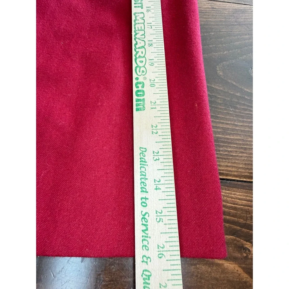Vintage Russ Togs Red Skirt Suit Blazer Midi Pencil Skirt 2 Piece Set Womens